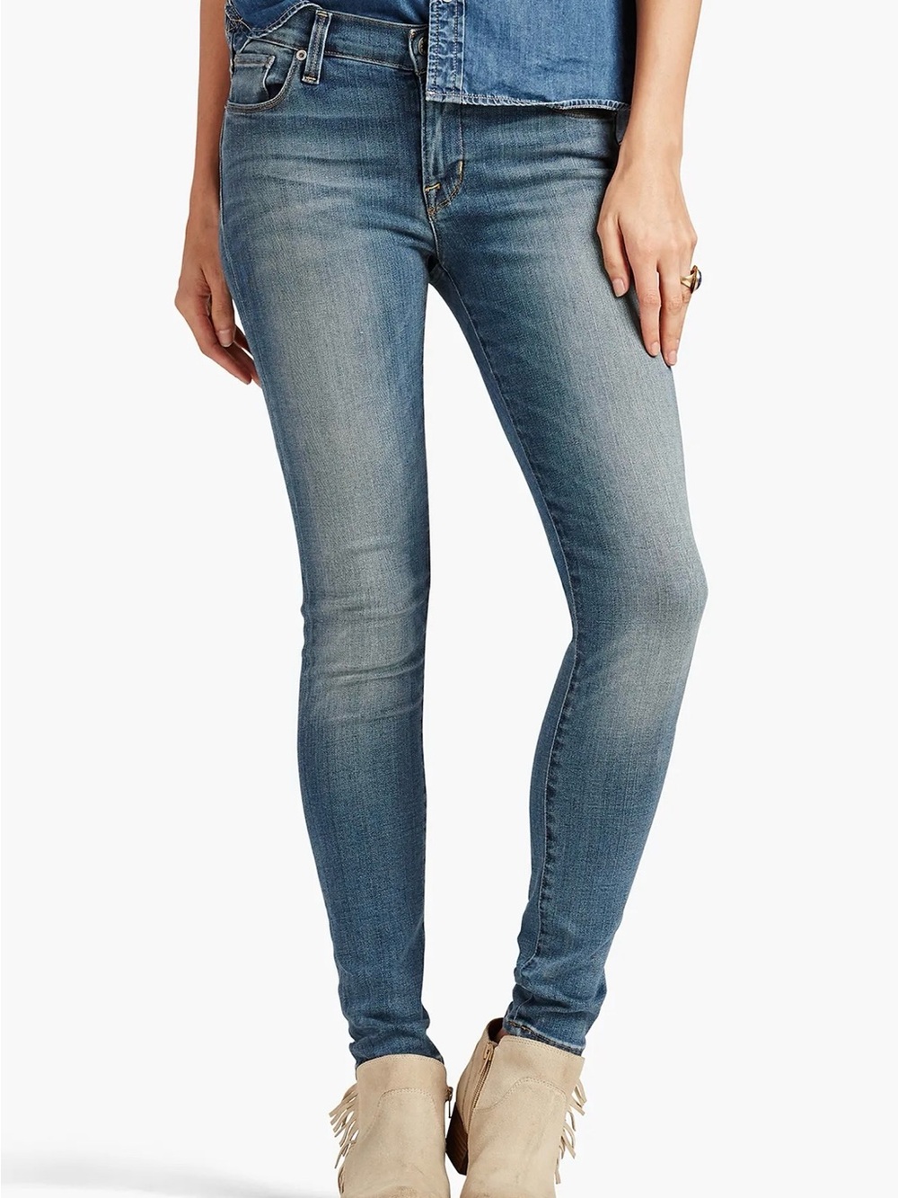 Lucky Brand Blue Brooke Leggins Jeans Size 8/29 Skinny Jeans